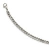 Black Bow Jewelry Men's Stainless Steel 4mm Light Wheat Necklace 24 Inch - 2 of 4