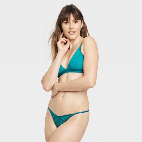 Women's Lace And Mesh Cheeky Underwear - Auden™ Green S : Target