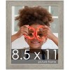 PosterPalooza | 8.5x11 Wide Barnwood Picture Frame, UV Acrylic, 6 Finishes - Grey, Brown, White, and Black - 2 of 4