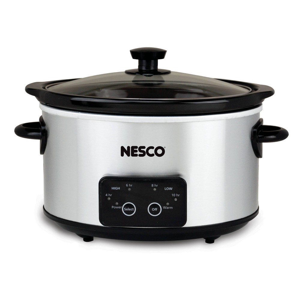 NESCO Slow Cooker 4 Quart Digital Stainless Steel