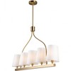 Artcraft Lighting Rhythm 5 - Light Island Pendant Light in  Brushed Gold - 4 of 4