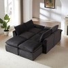 101'' Corduroy Cloud Modular U-Shaped Sectional Sofas with High-Density Sponge Seat and Freely Combinable Design - 4 of 4