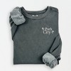 Simply Sage Market Embroidered Park City Stars Lightweight Garment Dyed Sweatshirt - 2 of 4
