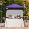 EAGLE PEAK 8x8ft Pop Up Canopy with Sidewall, 8x8 Base 6x6 Top - 2 of 4