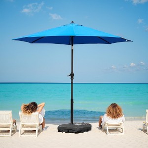 Three ColorMarket Umbrella with 8 Ribs for Outdoor Patio: Push Button Tilt, Crank Operation, UV & Waterproof Protection, Ideal for Garden and Backyard - 1 of 4