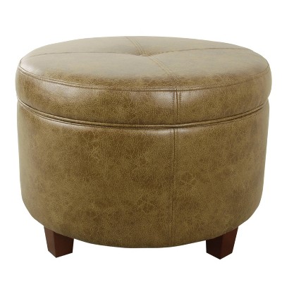 target faux leather ottoman