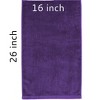 TowelSoft Premium 100% Cotton Terry Velour Hand Face Sports Gym Towel 16 inch x 26 inch - 2 of 3