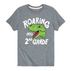 Boys' - Instant Message - Roaring Into 2nd Grade Short Sleeve Graphic T-Shirt - 1 of 4