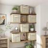 DOMETOUR 6 Piece Cube Storage Bins, 11 Inch Collapsible Storage Cube Organizer with Handle - 4 of 4