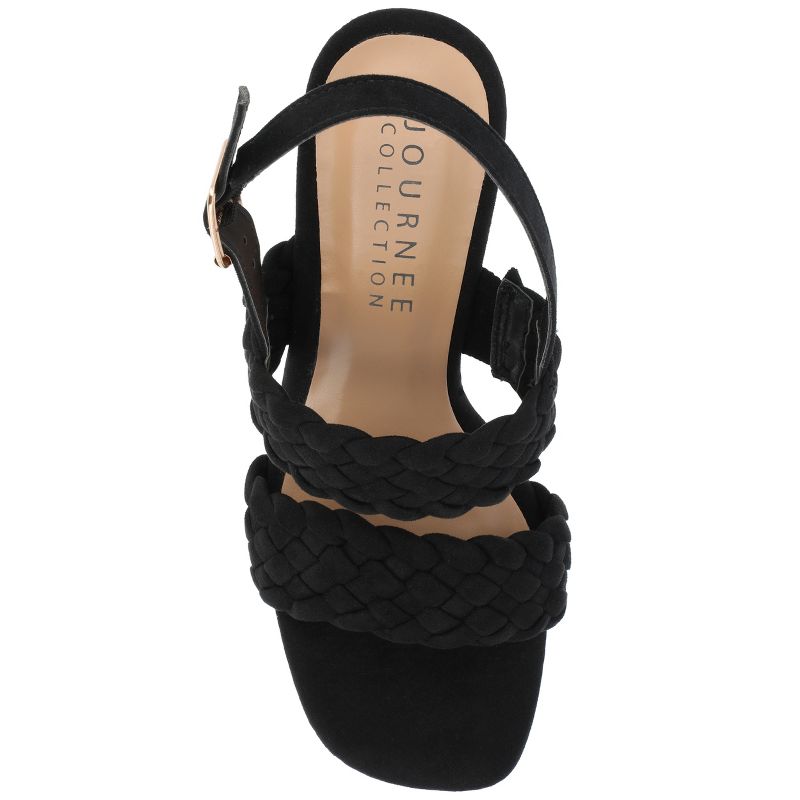 Journee Collection Womens Ayvee Tru Comfort Foam Buckle Platform Wedge Sandals, 4 of 10
