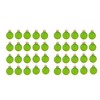 Northlight Petite Transparent Finish Glass Christmas Ball Ornaments - 1.25" (30mm) - Green - 40ct - 2 of 3