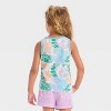 Toddler Girls' Palm Printed Tank Top - Shirt - Cat & Jack™ Cream - 2 of 3