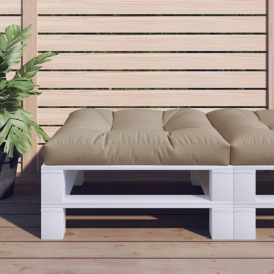 vidaXL Pallet Cushion Taupe 31.5"x31.5"x4.7" Fabric