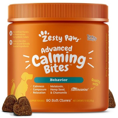 Advanced Turkey Flavor Calming Bites for Dogs, 90 Count