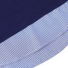 Women's Short Sleeve V-Neck Contrast Collared Shirts Patchwork Work Blouse Tunics Tops - 4 of 4