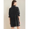 Allegra K Women's Elbow Sleeve Babydoll Mini Jean Shirt Dresses - 4 of 4
