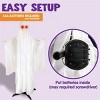 Joyfy 67" Halloween Life Size Animatronics Ghost Outdoor Decor, Sound-Activated Skeleton Haunted House Props with Creepy Sound for Garden Yard Lawn - 4 of 4