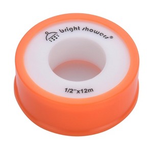 White Teflon Tape for Shower Heads and Pipe Thread Sealing, 472" Length 1/2" Width 1 Pack - 1 of 4