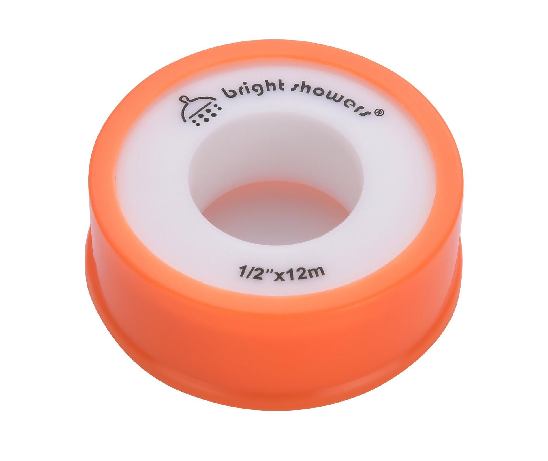White Teflon Tape for Shower Heads and Pipe Thread Sealing, 472" Length 1/2" Width 1 Pack