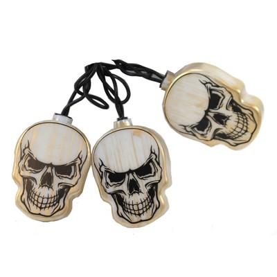 Halloween 30.0" Skull Head Light Set Indoor Outdoor Use  -  String Lights