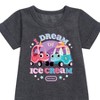 - Little Tikes - I Dream of Ice Cream Graphic Short Sleeve Fleece Dress - 2 of 3