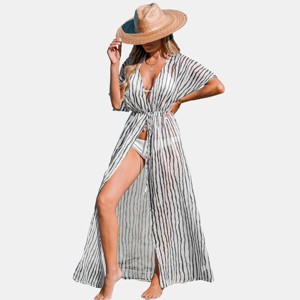 Women's Leopard Print Swim Cover-Up Dress -Cupshe - 1 of 4