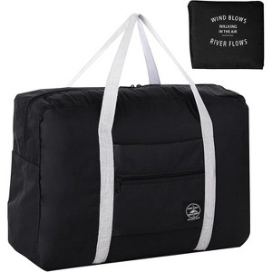 Luupatchy Foldable Travel Duffel Bag - Water Resistant Nylon Gym Weekender Bag, Spirit Airlines Personal Item, Carry-On Luggage for Women & Men - 1 of 4