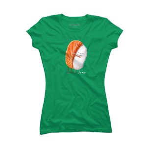 Junior's Design By Humans Sushi Hug By andremullerdko T-Shirt - 1 of 3