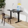 Infurnic Desks, Standing Desk with Splice Board, Adjustable Height Sit Stand Desk for Office or Home, Black, 24"*40"*27.5" - 2 of 4