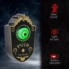 Whisen Halloween Decoration, Animatronic Doorbell with Glowing Eyeball & Scary Sound Effects - Black - 4 of 4