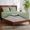 Deep Pocket Sheets Set - Fits Mattresses Up to 21 Inches Thick - 4 Piece GentleSoft™ Bed Sheets, Moisture Wicking, Soft & Cooling Bedsheet & Pillowcas - 2 of 4
