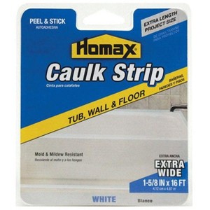 Homax 3071 Caulk Strips, 1-5/8" X 16'  White - 1 of 1