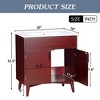 Modern Bathroom Vanity With Sink Combo Set, Solid Wood Frame Small Bathroom Vanity With 2-Door Cabinet - 4 of 4