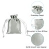 Unique Bargains Mini Smooth Wedding Christmas Satin Bags with Drawstring 50 Pcs - 3 of 4