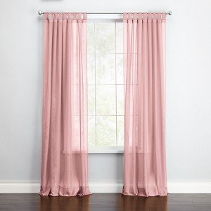 BrylaneHome BH Studio Sheer Voile Tab-Top Panel - 1 of 4