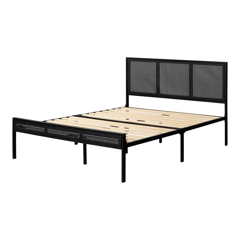 Full Bloom Metal Kids' Platform Bed with Natural Cane - South Shore, 1 of 9