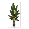 Nearly Natural 4.5-ft Bird of Paradise Artificial Plant (Real Touch) - 2 of 4