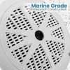 Pyle 6.5'' Dual Cone Waterproof Marine Speakers (PLMR61W) - White - 4 of 4