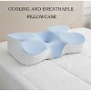 LISM Cervical Neck Pillow for Pain Relief Memory Foam Side Sleeper Pillow with Pillowcase - 3 of 4