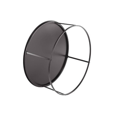 Robertson Transitional Round Black Metal Coffee Table