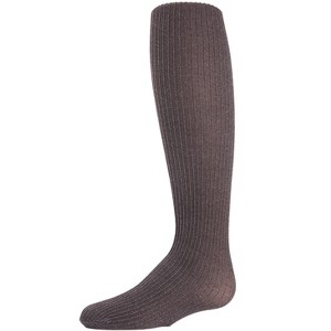 Memoi Girls' Essential Ribbed Heather Nylon Tights - 1 of 2