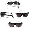 grinderPUNCH 2 Pairs Bifocal Safety Sunglasses Black Lens with Reading Corner - Fully Adjustable Arms Diopter/+1.00 - 3 of 3