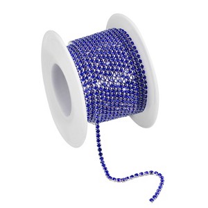 Unique Bargains Bags Clothing Decoration Crystal Rhinestone Sew on Close Claw Chain Trim - 1 of 4