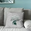 NCAA Michigan State Spartans 16" Heather Gray Sweatshirt Pillow - 4 of 4