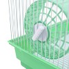 A&E Cage Company 2 Story Gerbil, Mouse, Chinchilla, Hamster and Rat Small Cage with House and Wheel - Green - 3 of 4
