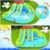 VisioGear Inflatable Water Parks, Inflatable Slide Water Park with Sprinkler Fountain Climbing Wall, Multicolored, 204"*197"*94" - 4 of 4
