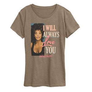 Women's - Whitney Houston - Always Love You Short Sleeve Graphic T-Shirt - 1 of 3