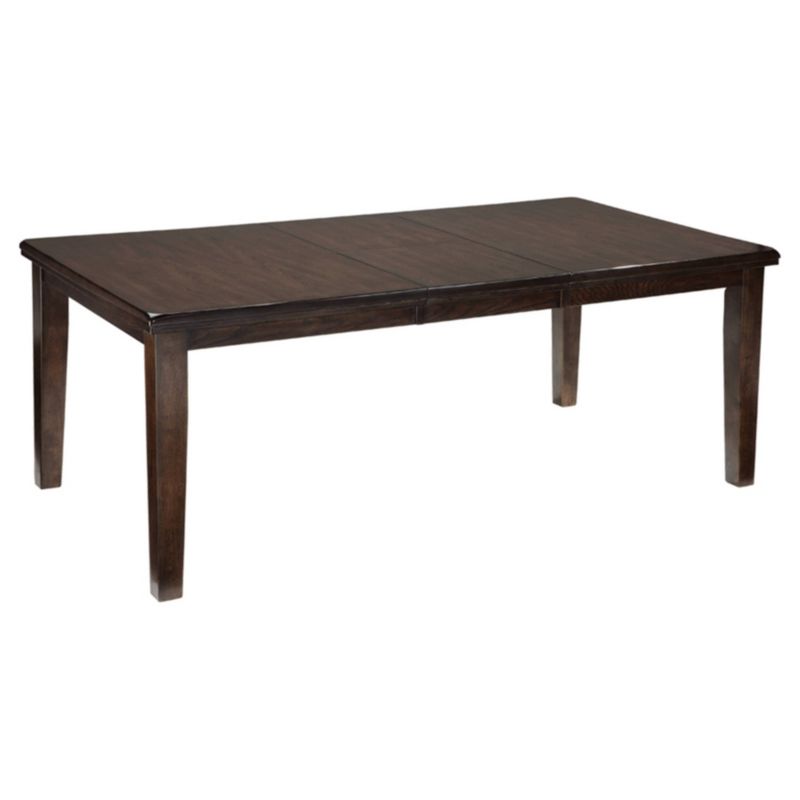 Haddigan Rectangular Extendable Dining Table Dark Brown - Signature Design by Ashley, 1 of 8