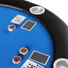YONWAY Folding Poker Table Top for 10 Players Tri-Fold Texas Holdem Blackjack Casino Game Tabletop - 3 of 4