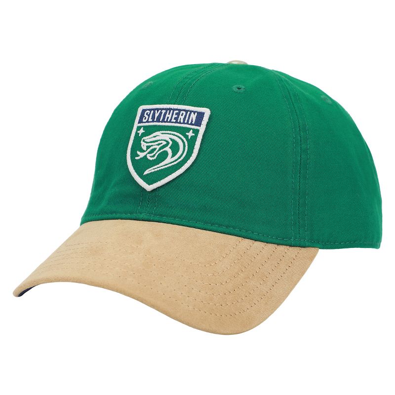 Harry Potter Slytherin Crest Men's Green Dad Hat, 1 of 6
